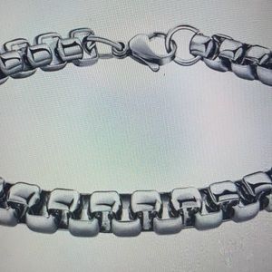 Square Rolo Stainless Steel Chain Bracelet👵🏻